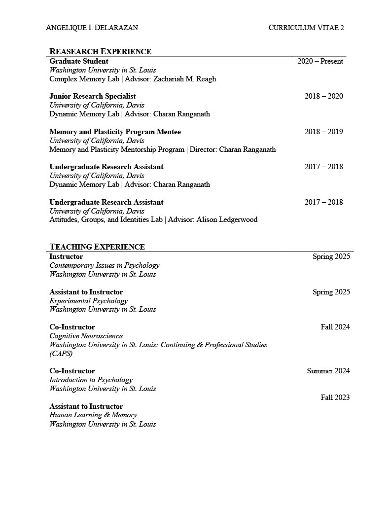 CV Page 2