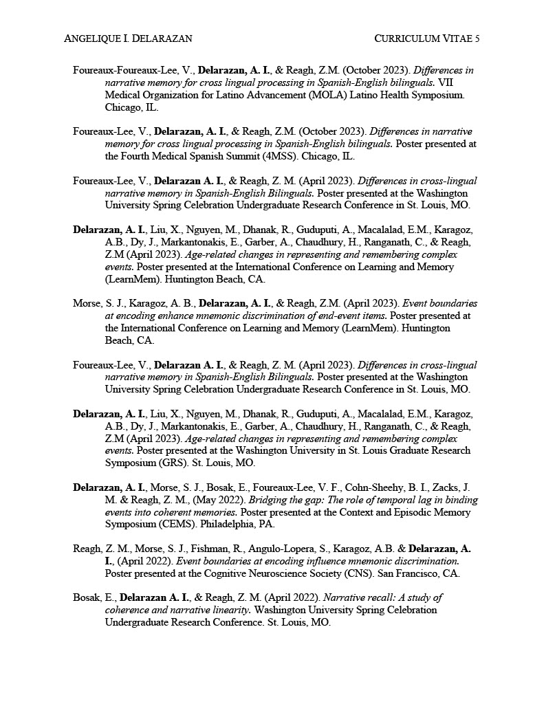 CV Page 5